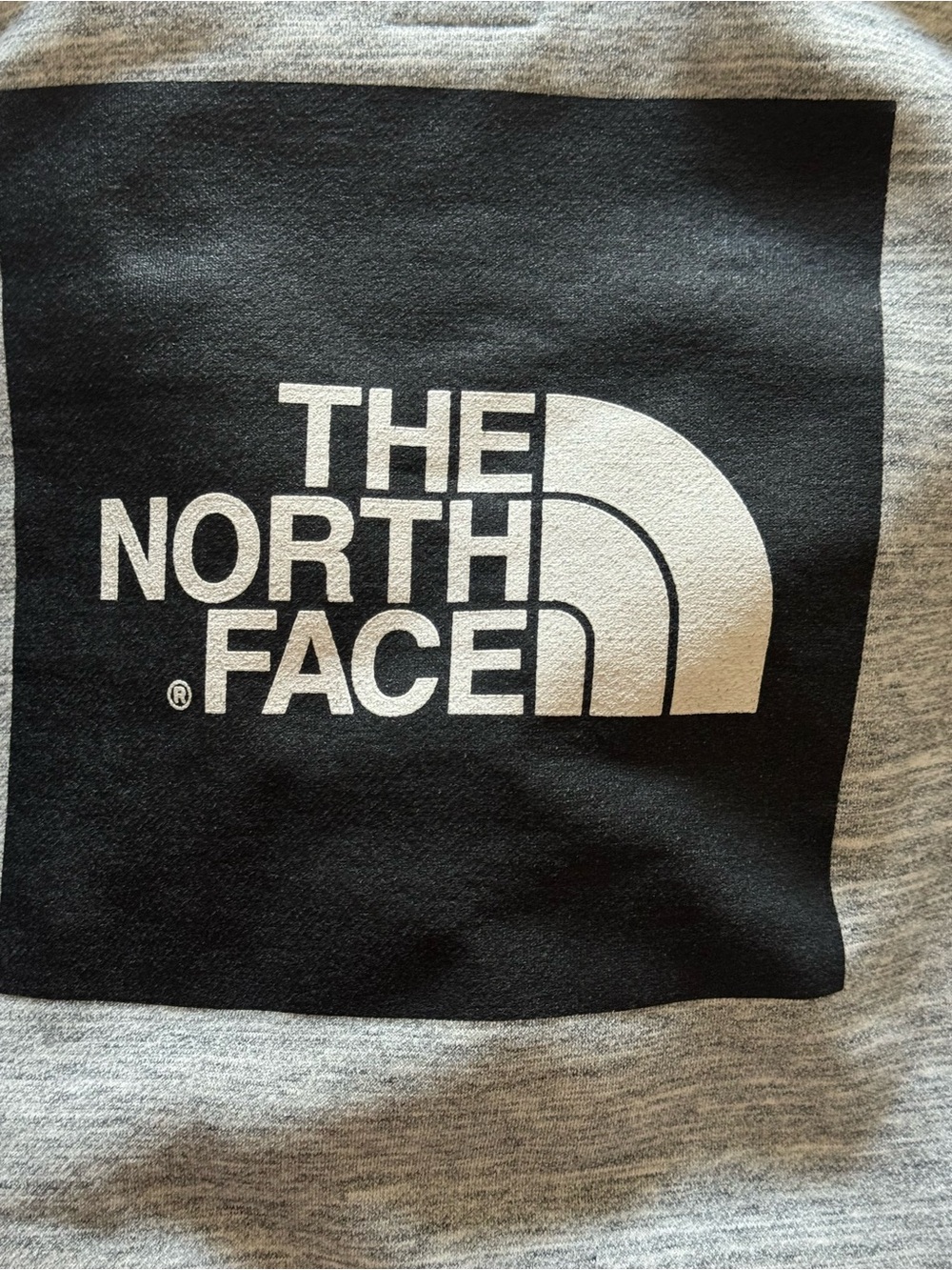 The North Face Grey Crewneck Sweatshirt with Black Logo